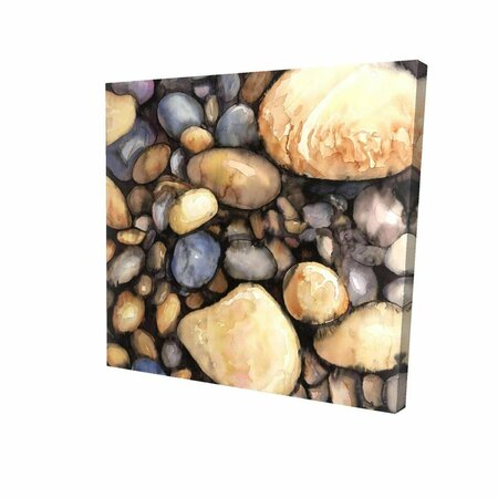 BEGIN HOME DECOR 32 x 32 in. Small Pebbles-Print on Canvas 2080-3232-LA149